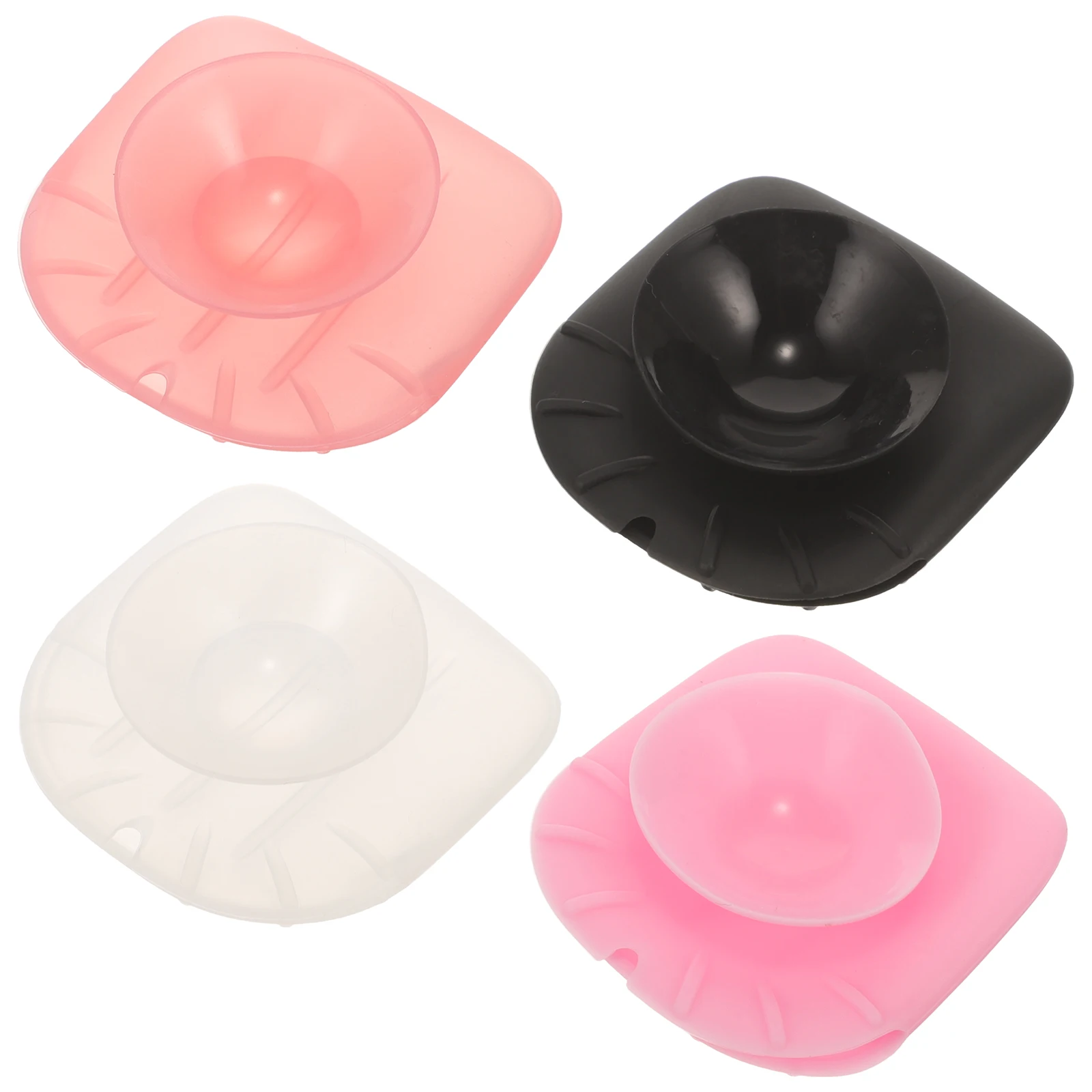 

4Pcs Makeup Brush Holder Silicone Non-Deformable Fine Craftsmanship Portable Cover for Bristle Protection Travel Storage