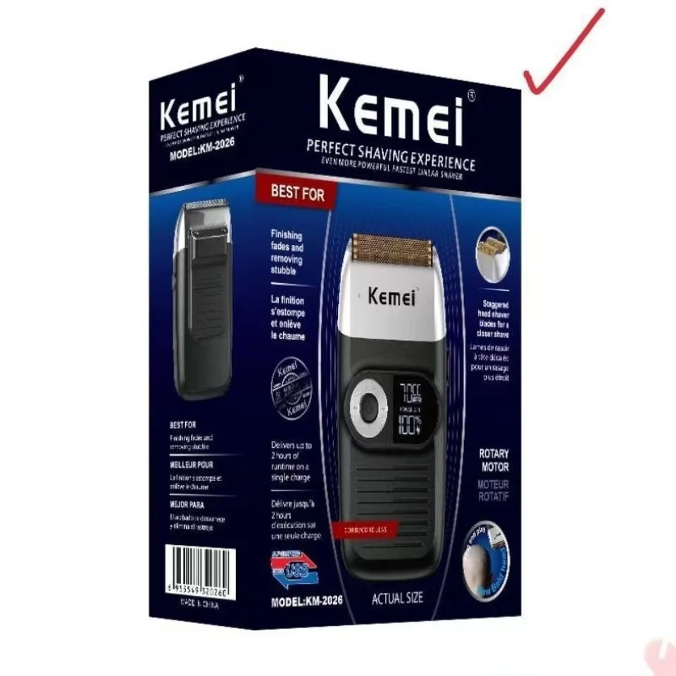 Kemei shaver KM-2026 KM-2027 KM-2028 KM-2031交換可能なかみそりの刃