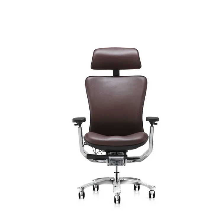 Full Leather New Wholesale High Quality Stylish Durable Office Ergonomic Chair