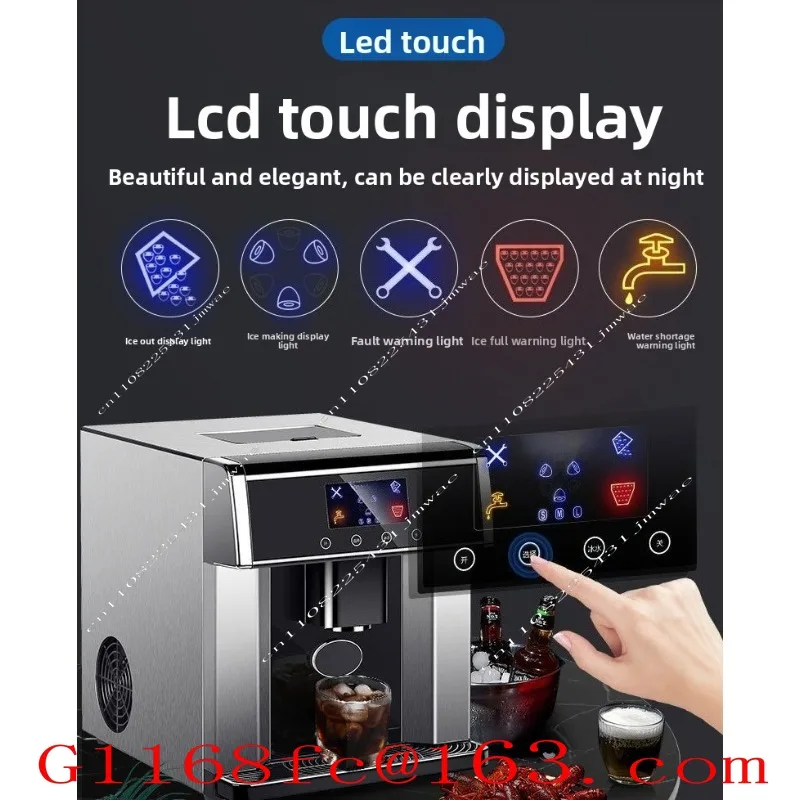 Ice Maker Cross-border Export ZB-10E Small Desktop Mini Household Cold Water Ice Maker 2-in-1 Ice Maker