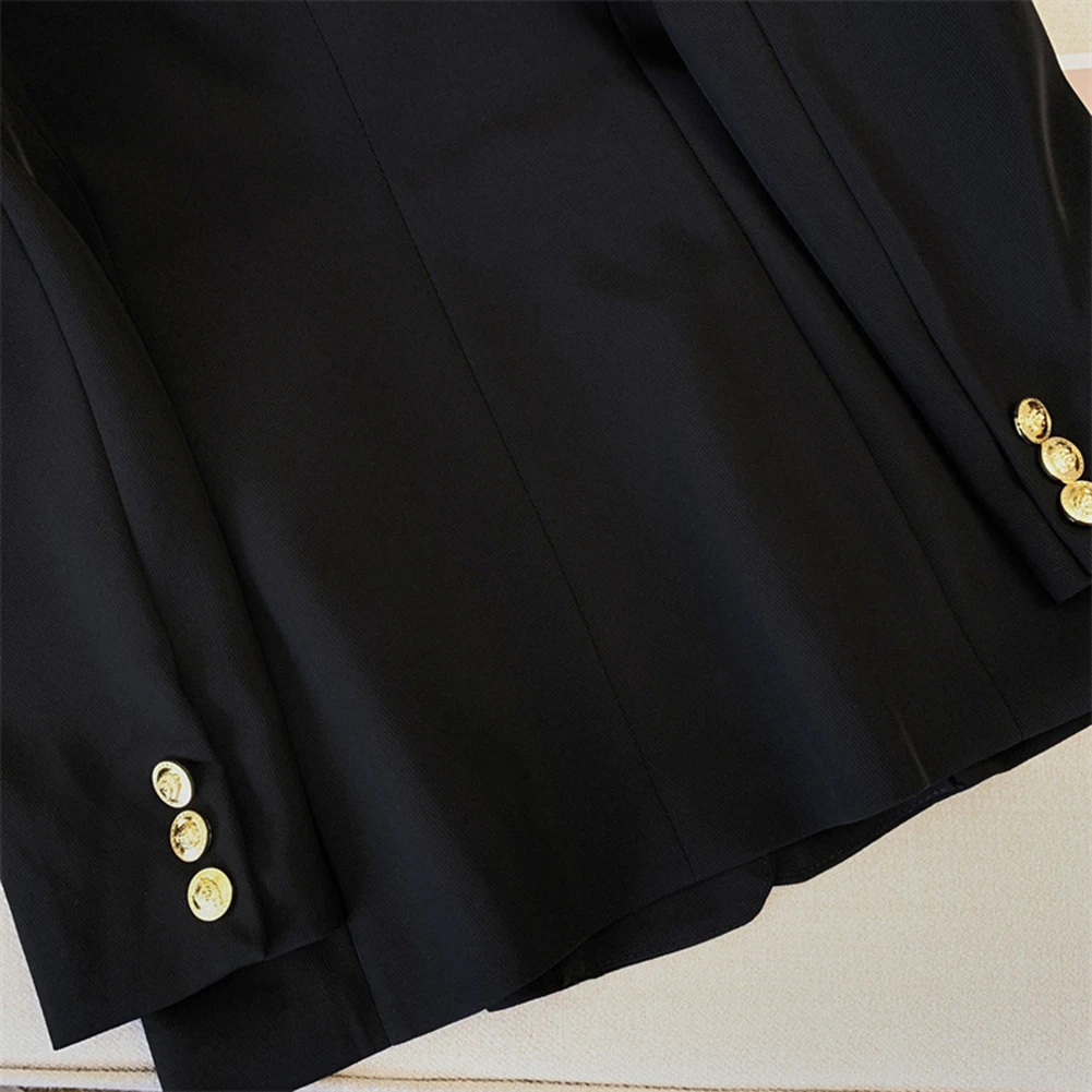 Dameskostuum met lange mouwen, casual effen kleur, knoopzak, reversblazer, polyester voor lente, zomer, herfst, winter