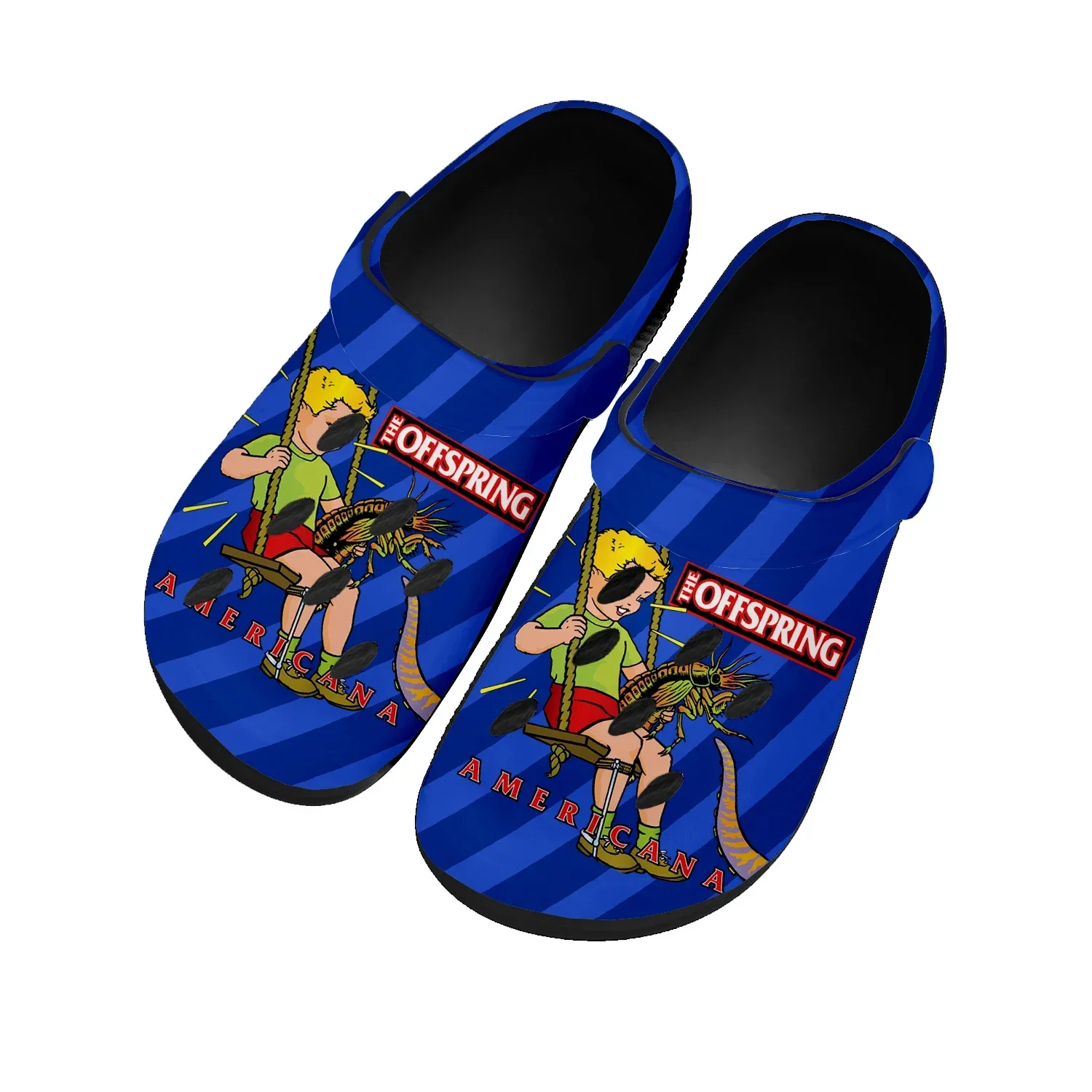 

The Offspring Rock Band Home Clogs Custom Water Shoes Mens Womens Teenager Shoe Garden Clog Breathable Beach Hole Slippers White