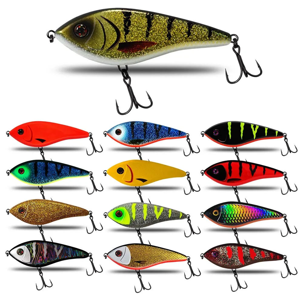 CF Lure Jerk Bait 10cm 35g /12cm 65g Tonąca przynęta wędkarska Długie rzucanie Twarda sztuczna przynęta na szczupaka