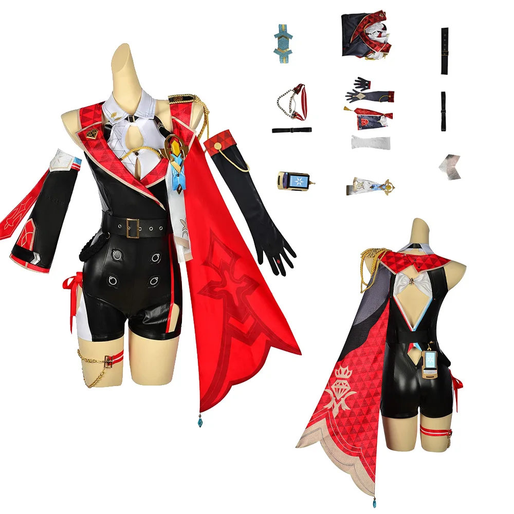 

Topaz Cosplay Fantasy Costume Game Honkai Star Rail Jumpsuit Adult Role Play Fantasia Outfits Halloween Carnival Party Suit