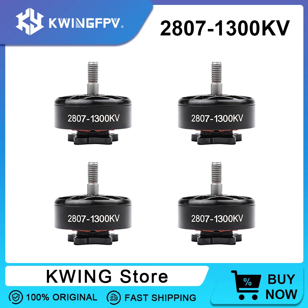 

4PC KWINGFPV 2807 motor 2807 1300кv 6S Brushless Motor for FPV Freestyle 7inch Long Range LR7 Drone RC Model DIY Parts