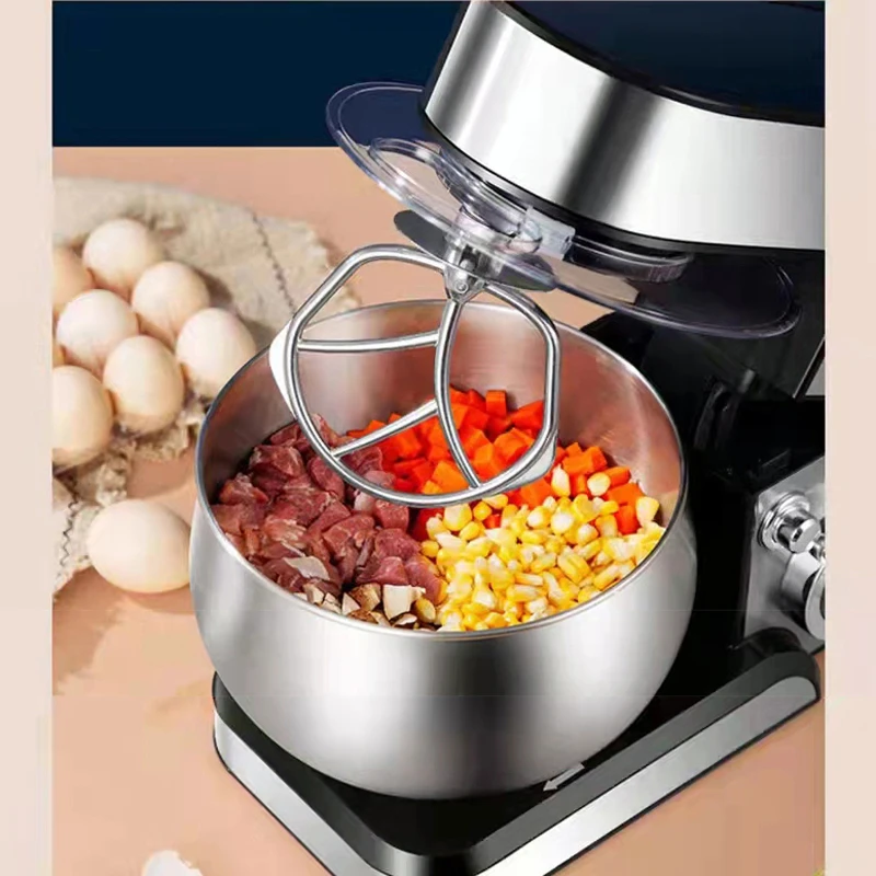 Stand Mixer 5L Electrical Dough 3 in 1 Food Processor Cake Bread Maker Machine Kitchen With Bowl Robot