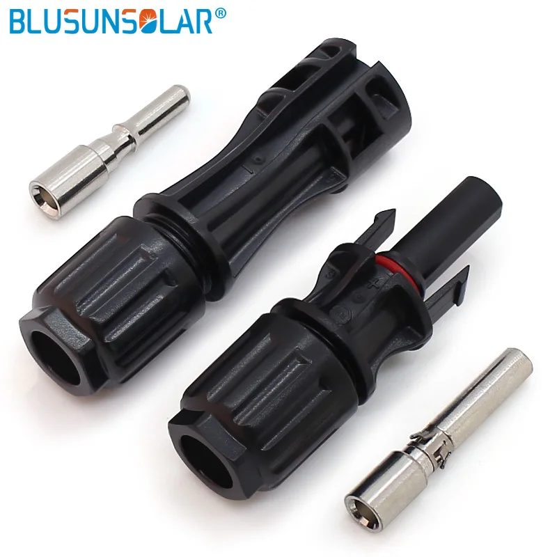 10 Pairs/lot 10mm Sq Solar Solar Connector 100% Pure PPO Material Male Female PV Cable Connectors for Solar Power System