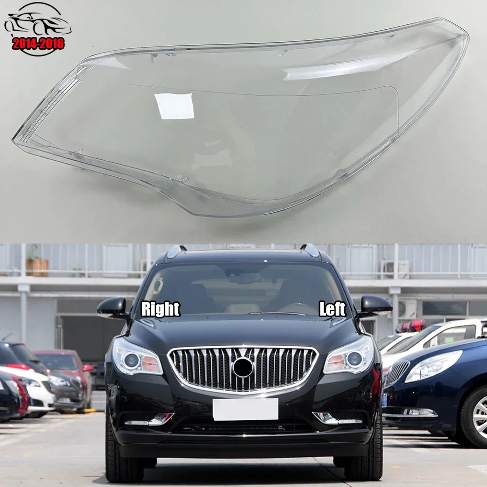 

For Buick Enclave 2014 2015 2016 Car Headlight Shell Lamp Shade Auto Transparent Masks Headlight Glass Headlamp Lens Cover