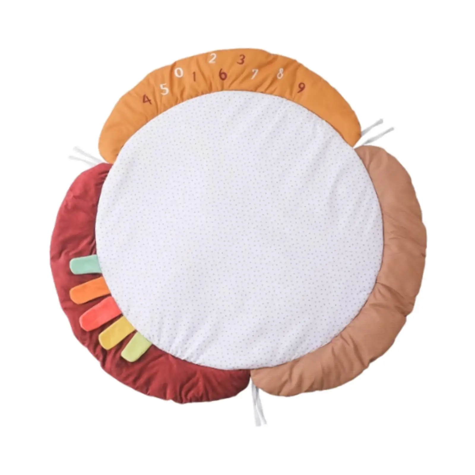 

Baby Floor Mat Portable Three Petal Flower Baby Rug for Game Photo Prop