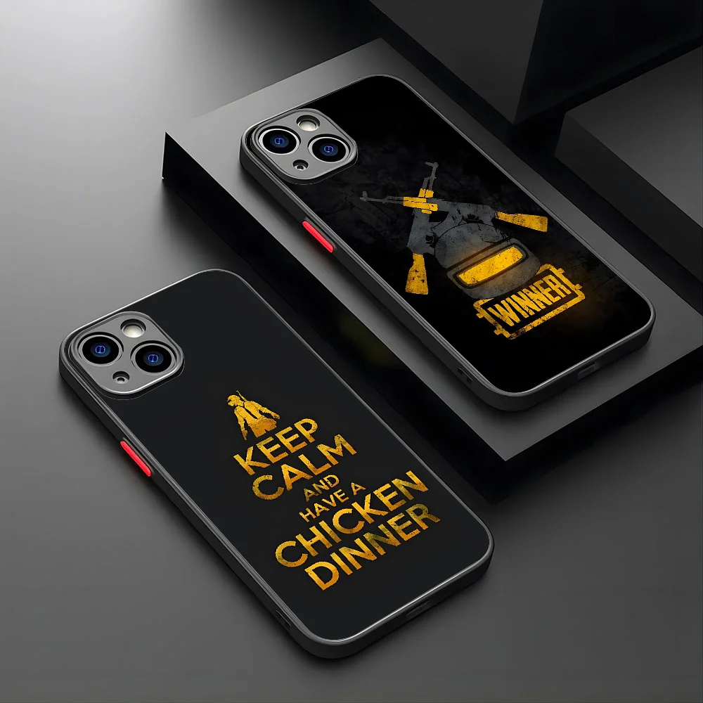 Популярный чехол для телефона с игры Pubg для IPhone 15 14 13 Pro Max 12 Mini 11 6S 7 8 Plus XS X XR, матовый чехол