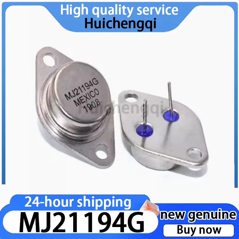 1PCS Original Genuine MJ21194G MJ21193G Package TO-3 250V 16A NPN Transistor (BJT)