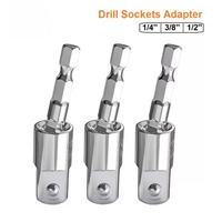 Electric Drill Socket Adapter Socket Wrench Set Hexagon Shank Square Socket Drill Bit Can Rotate and Extend The Conversion Rod