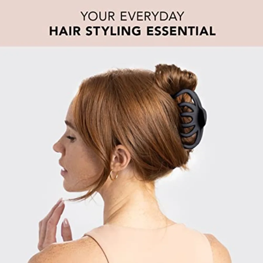 Заколки-когти осьминога для женщин. Симпатичные и стильные аксессуары для волос для повседневного использования. Идеально подходят для густых волос черного цвета и черепахи.