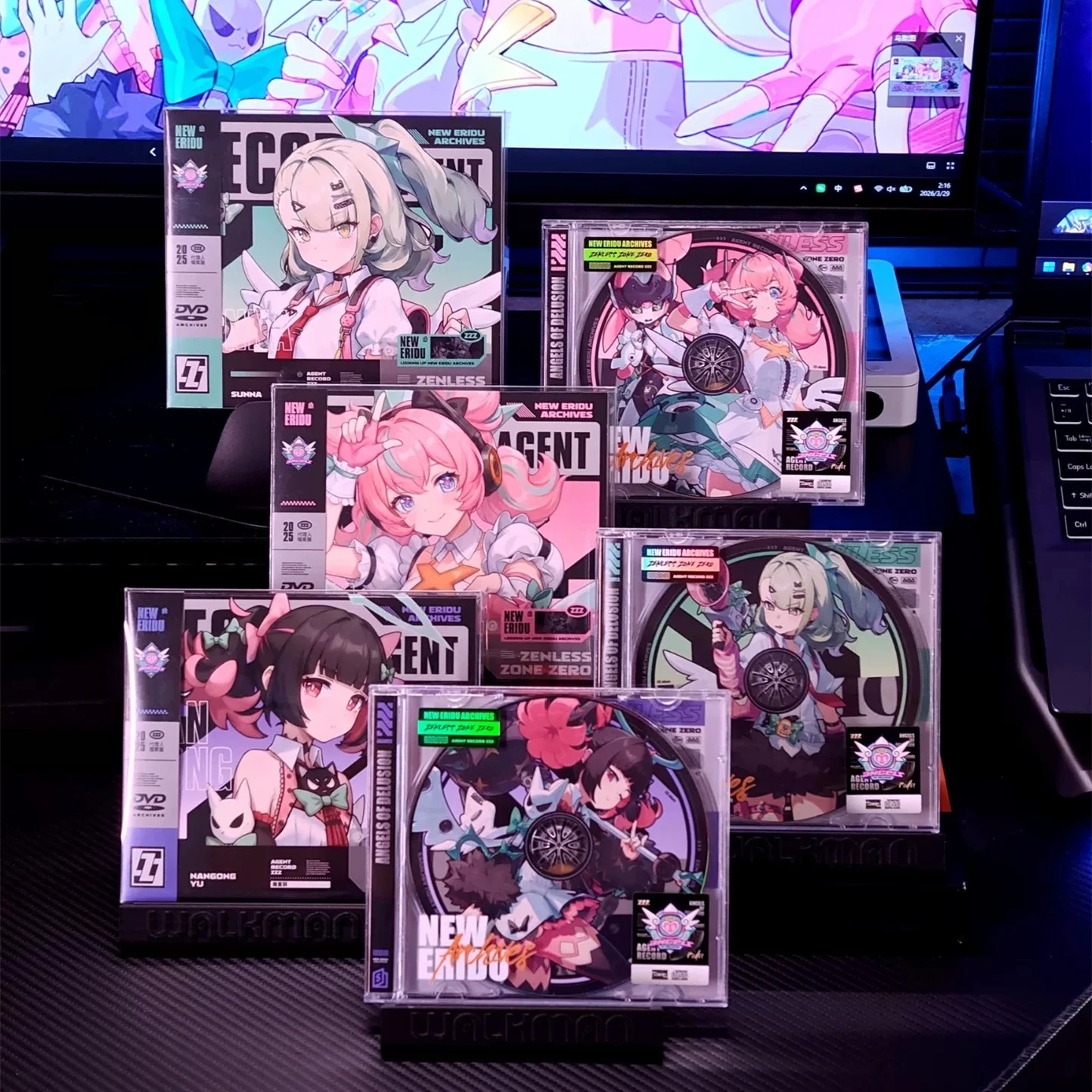 

Музыкальный CD-диск Game Zenless Zone Zero Angels of Delusion, альбом Sunna OST, музыкальная запись, DVD с изображениями для косплея, автомобильные саундтреки, подарочный набор