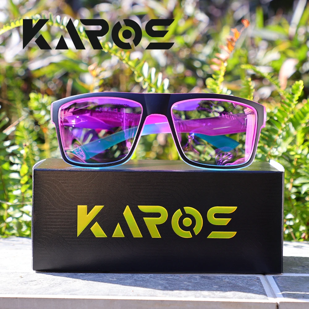 KAROS Fashion Square Polarized Sunglasses Men Women Driving Fishing Luxury Brand Designer Sun Glasses Driver's Eyewear UV400