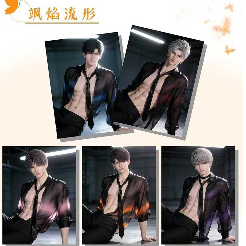 Love and Deepspace Collection Card Double Sided Crystal Acrylic Card A5 By Yaya Male God Series Hot Selling Collectors Gift