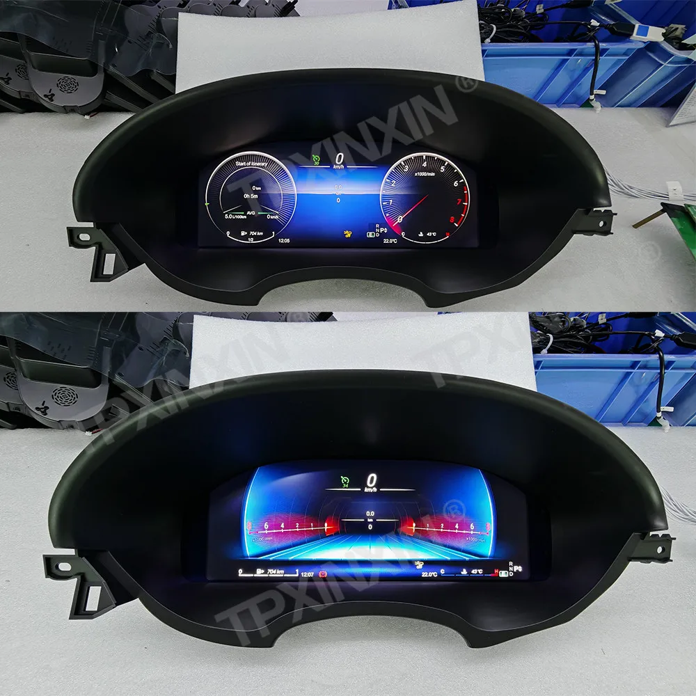 مجموعة رقمية للسيارة لسيارة Mercedes Benz GL X166 2012-2015 GLS 2016-2017 عداد السرعة التلقائي عداد المسافات LCD لوحة أدوات لوحة القيادة