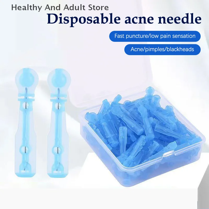 50/100pcs Disposable Acne Needle Acne Picking Remover Needles Pimples Pointed Small Wound Size Fat Grain Beauty Skin Care Tool
