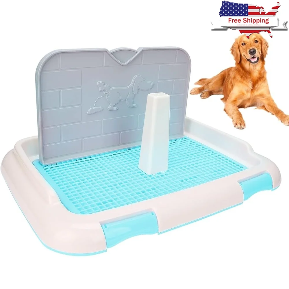 

Indoor Dog Toilet Puppy Training Potty Tray Urination Pad Easy Clean Disposable Dog Potty System Keeps Paws Dry Pet Waste