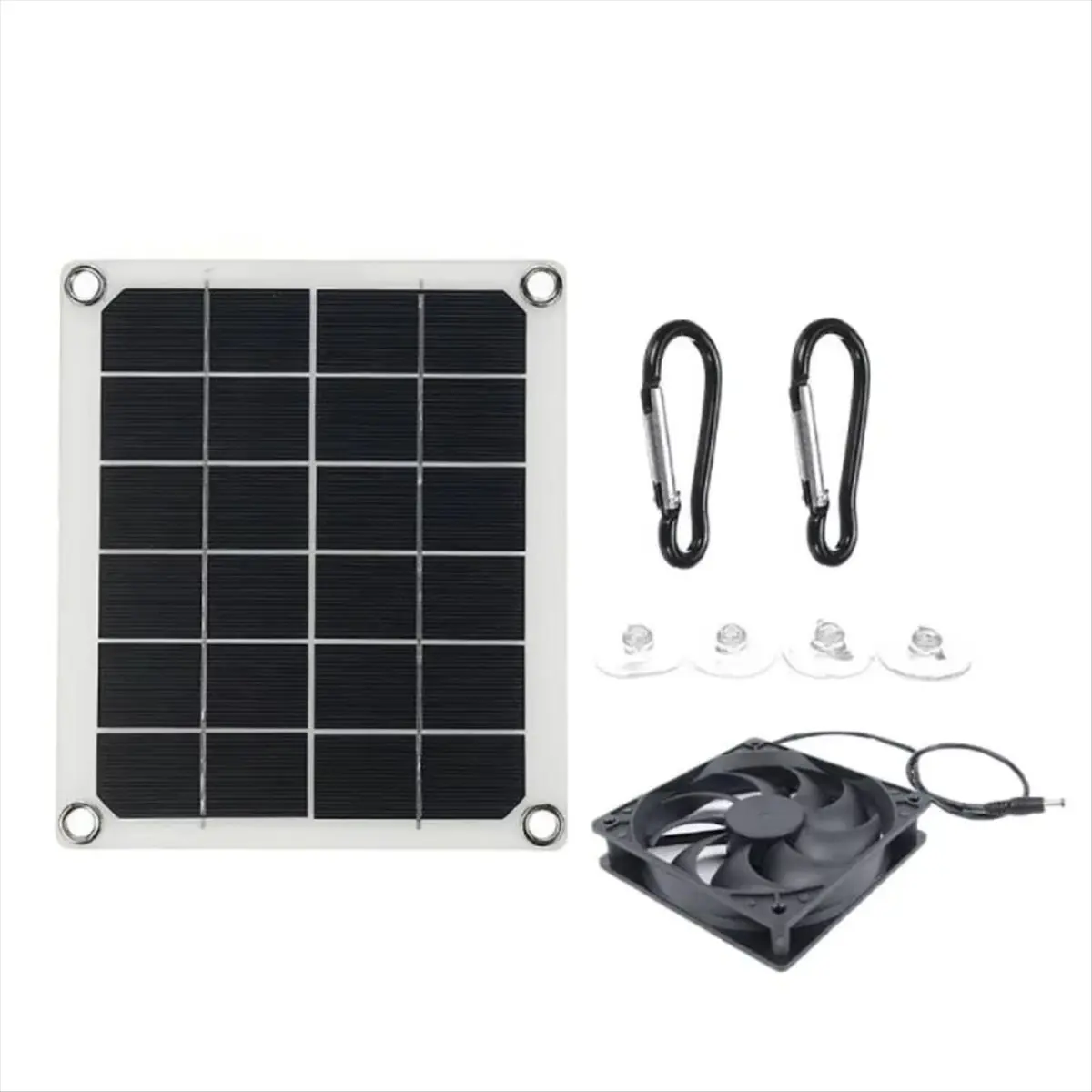 2026 Trend Solar Panel Powered Fan Mini Ventilator 10w Exhaust Fan for Greenhouse Motorhome House Chicken House for Pets
