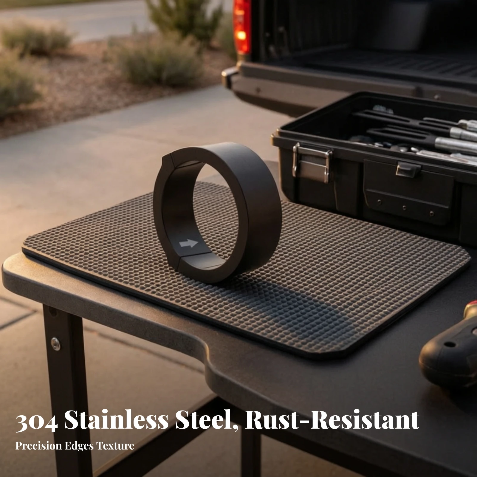Tailgate Anti-Theft Lock Vehicle Specific Tailgate Lock Device Protector Corrosion-Resistant Compact for Outdoor Travel