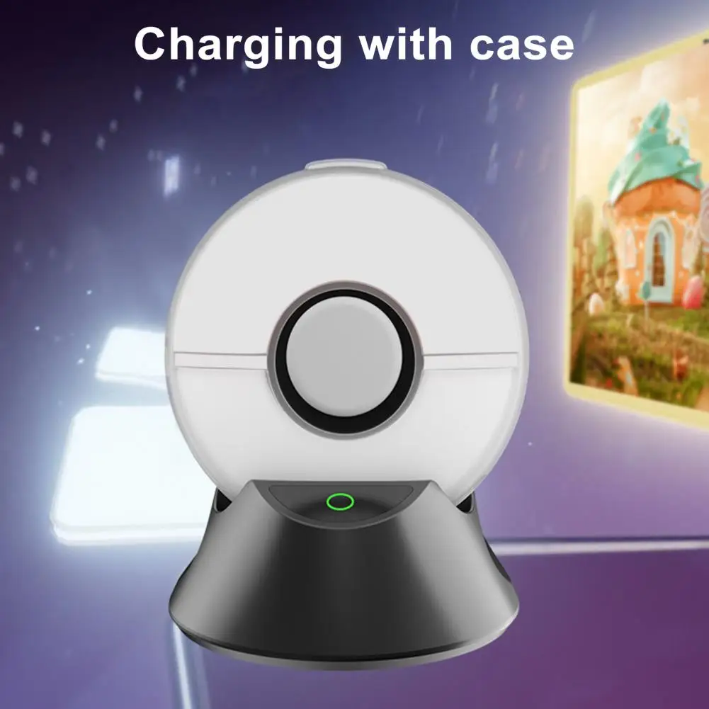 

Magnetic Charging Base Charger Base Compact Portable Charging Base with Indicator Light Non-slip Dock Stand Station for Pokémon