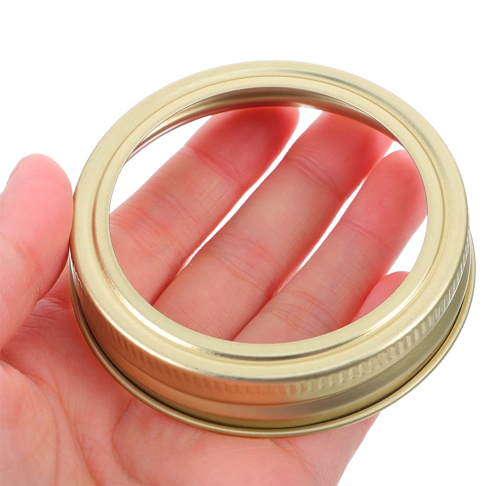 

24pcs Mason Jar Lids Rings Sealing Bands For 70Mm Jars Tinplate Canning Screw Bands Leak Proof Food Storage Replacement