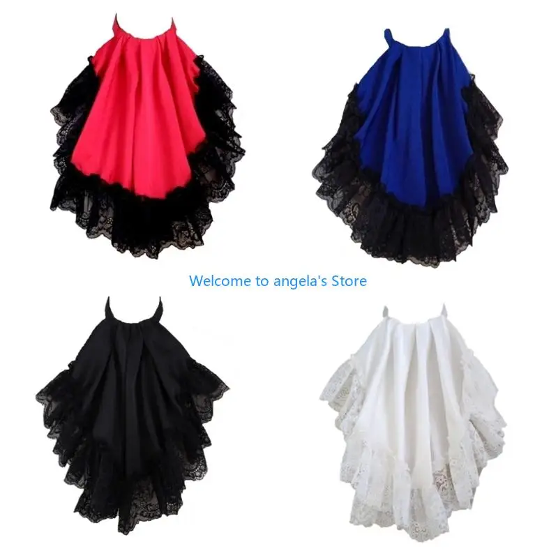 

X4YC женский кружевной воротник в викторианском стиле, аксессуар для мероприятий, французский воротник, галстук для маскарада, и