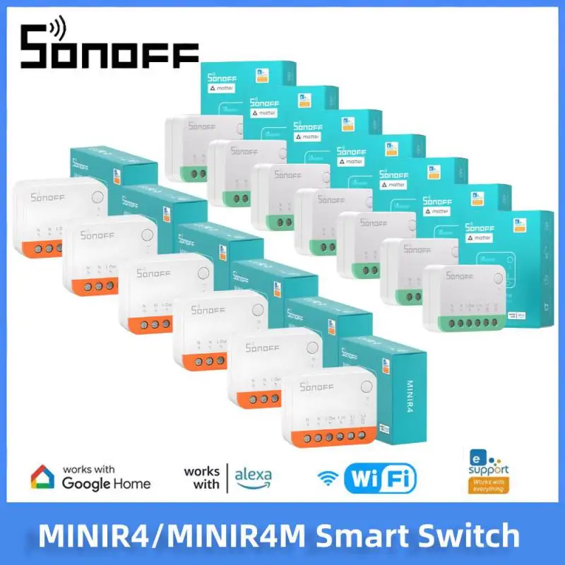 SONOFF MINI R4/MINIR4M Wifi Switch Module Smart Switch Works With R5 S-MATE Smart Home Voice Control Alexa Google Home Ewelink
