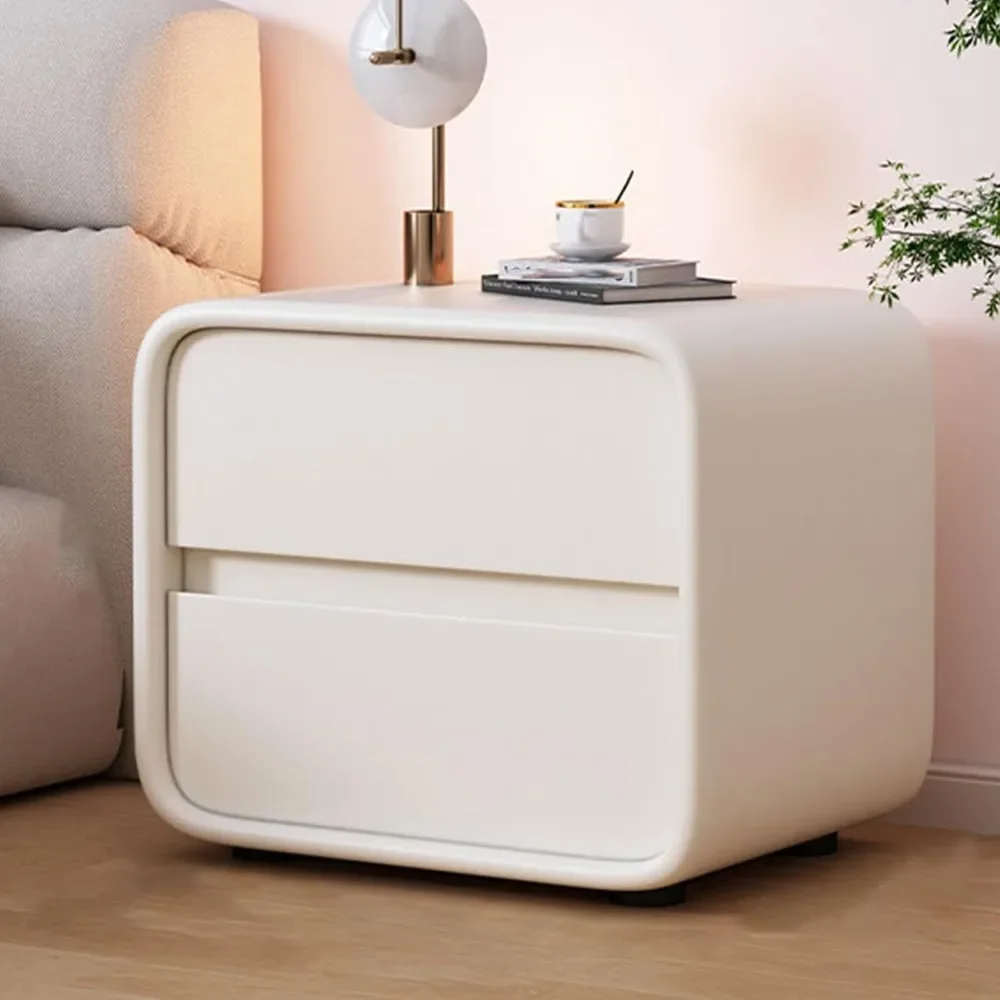 

Тумбочка, Современная прикроватная тумбочка, деревянная тумбочка с 2 ящиками, вместительный многофункциональный шкаф, подходит для ночных тумбочек в спальне