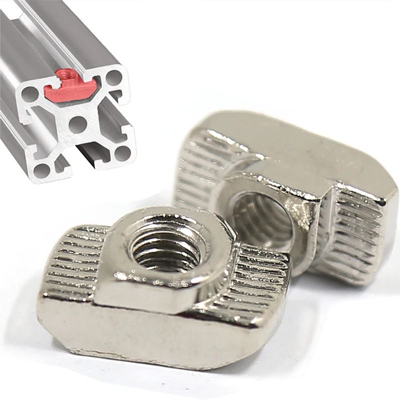 10 teile/los m3 m4 m5 m6 m8 eu20 #30 #40 #45 # Schlitz Schiebe t Mutter Hammer Tropfen in Mutter fester Stecker Aluminium Extrusion. – Detail 7