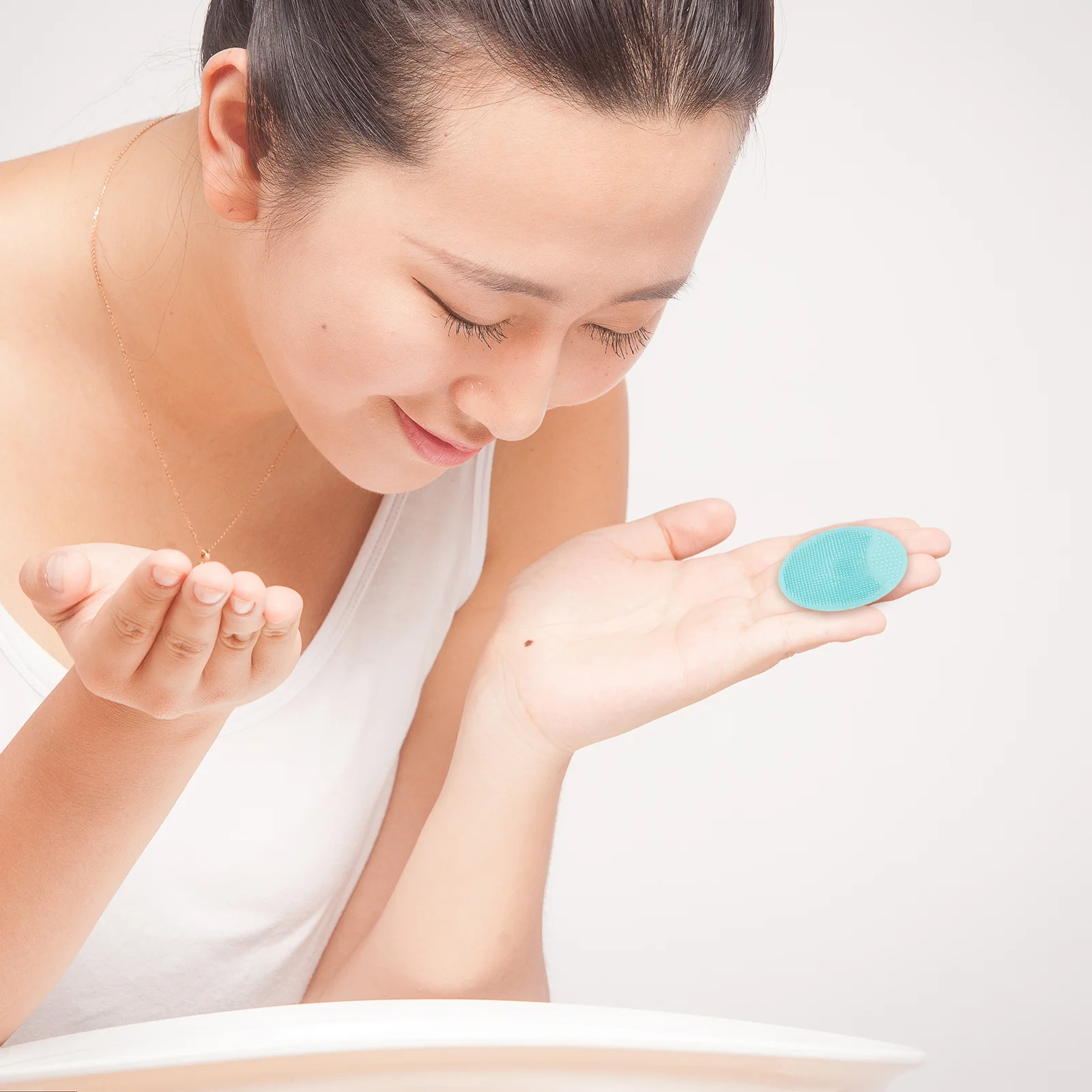 6개입 얼굴 클렌저 브러시 실리콘 부드러운 피부 관리 브러시 얼굴 각질 제거 딥 클렌징 스파 얼굴 각질 제거기