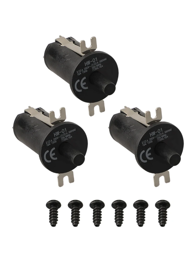 3Pcs Lid Door Switch Kit Stainless Steel Brass Replacement For Gravity Series 560 800 1050 XL Digital Charcoal Grill Parts MB200
