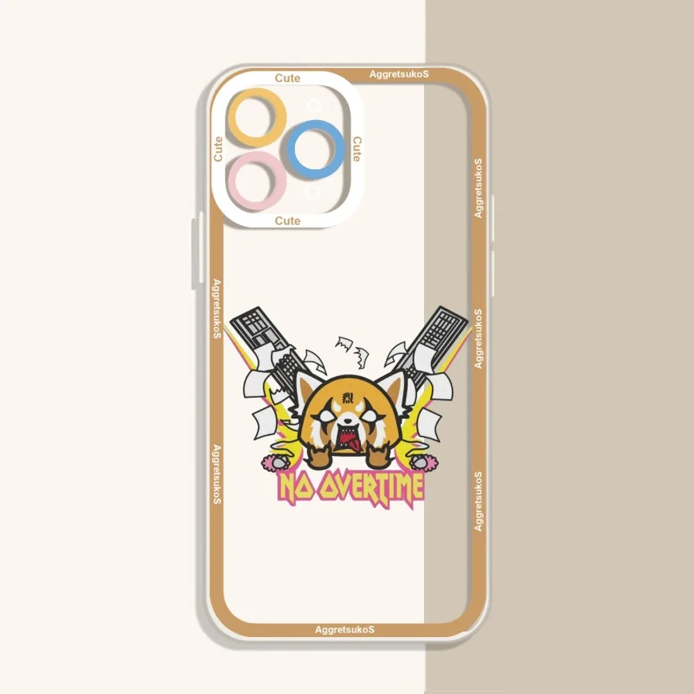 Cute Cartoon A-AggretsukoS Phone Case For iPhone 12 11 13 14 Pro Max XR XS Max X SE2020 7 8 Plus Case