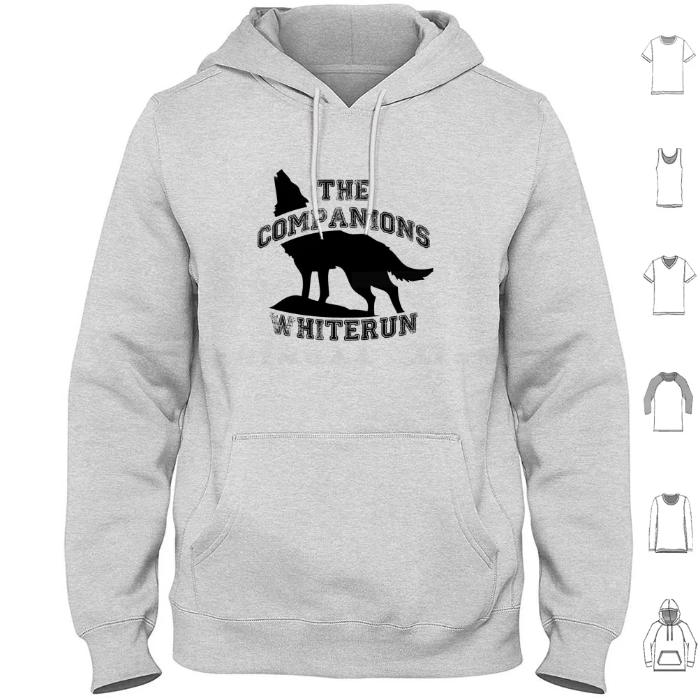 The Companions Of Whiterun-Black Hoodie Cotton Long Sleeve Companions Whiterun Skyrim Bethesda Videogame Videogames