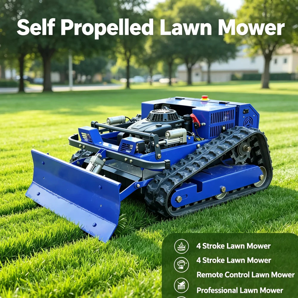 Customized Remote Control Lawn Mower Self Propelled Lawn Mower All Terrain Fast Delivery For Orchard Lawn
