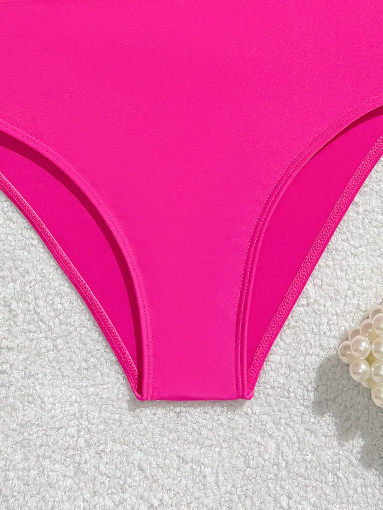 

Комплект бикини с цветочным принтом: топ-бандо и плавки с высокой талией для женщин