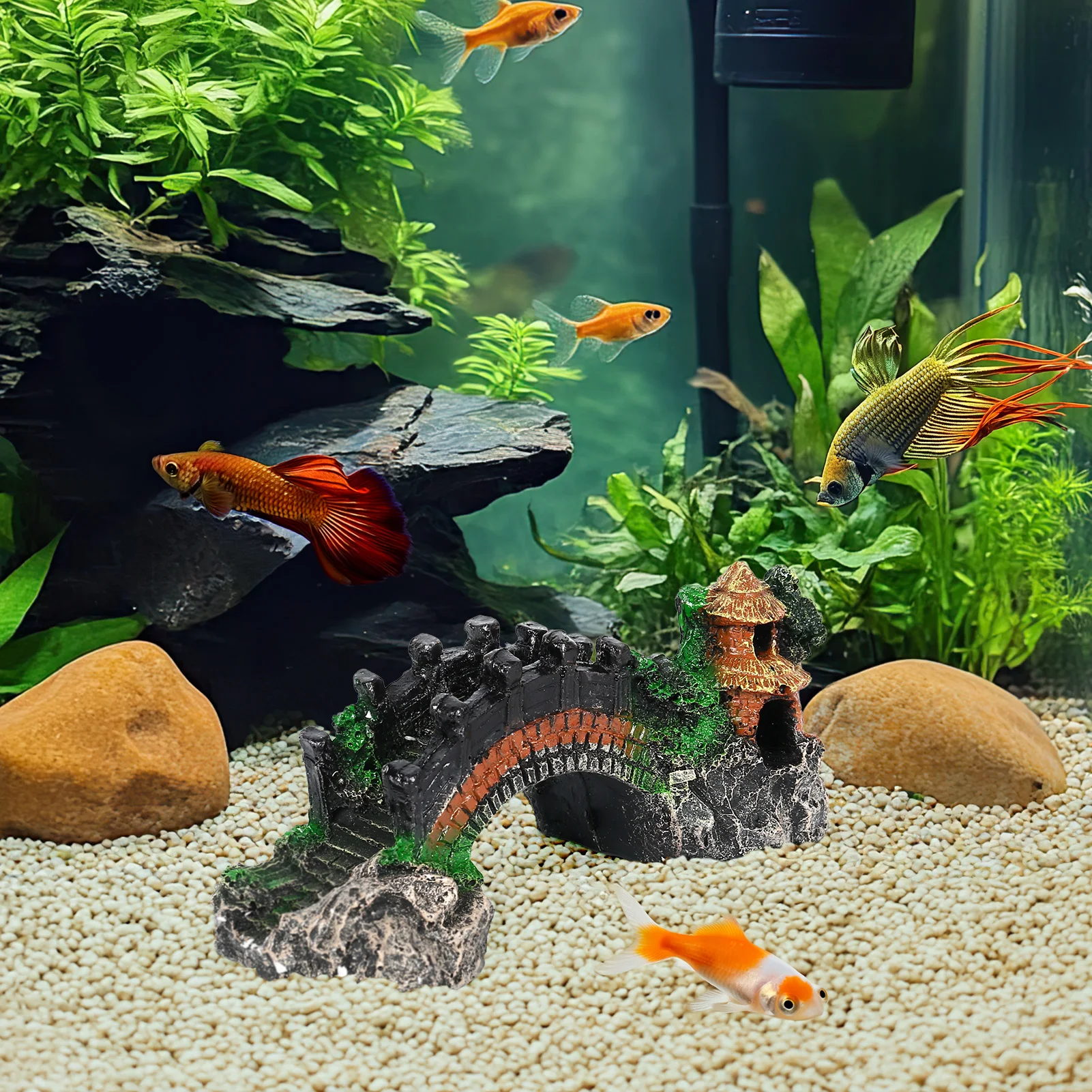 Aquarium Landscape Arch Bridge - đánh giá và giá Aquarium Fish Bridge