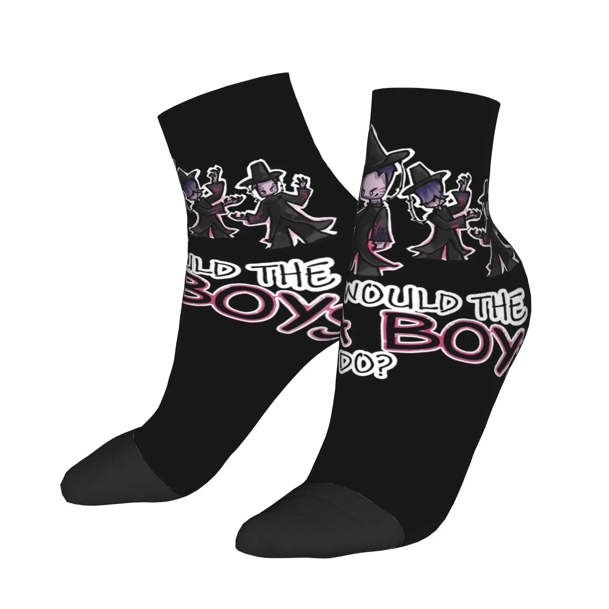 

WHAT WOULD THE SAJA BOYS Kpop Demon Hunters повседневные носки для мужчин дышащие носки до щиколотки летние спортивные противоскользящие носки для бега