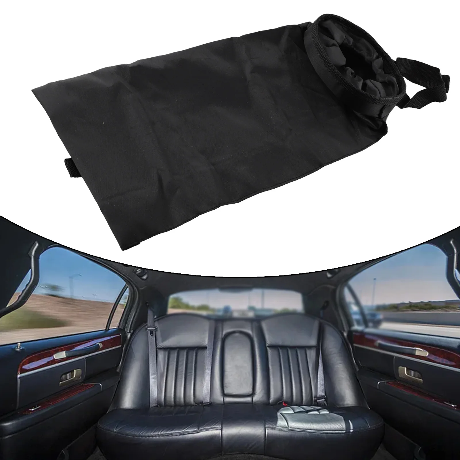 Reusable Car Trash Holder for Seat Back with Spacious Oxford Cloth Storage Bag for Garbage and Small Item Storage
