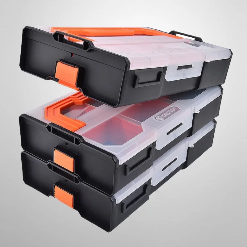 小物入れ box ツールボックス部品収納マルチグリッドネジ配置プラスチック小箱