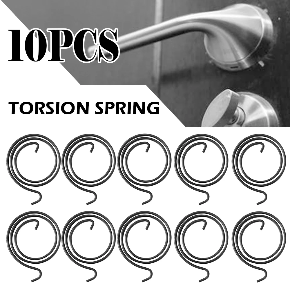 

10pcs 33mm Replacement Spring For Door knob Handle Lever Latch Internal Coil Repair Spindle Lock Torsion Spring Flat SectionWire