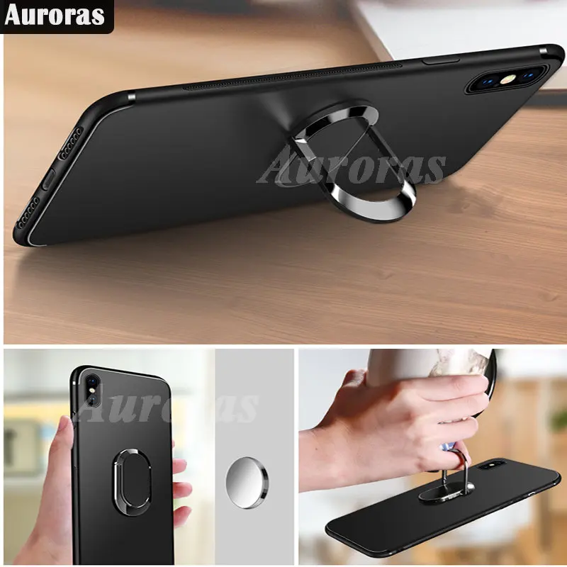 Auroras For Rog Phone 7 Pro Case Ultra-Thin Matte Soft Silicone With Magnetic Ring Shell For Rog Phone 7 Ultimate Cover