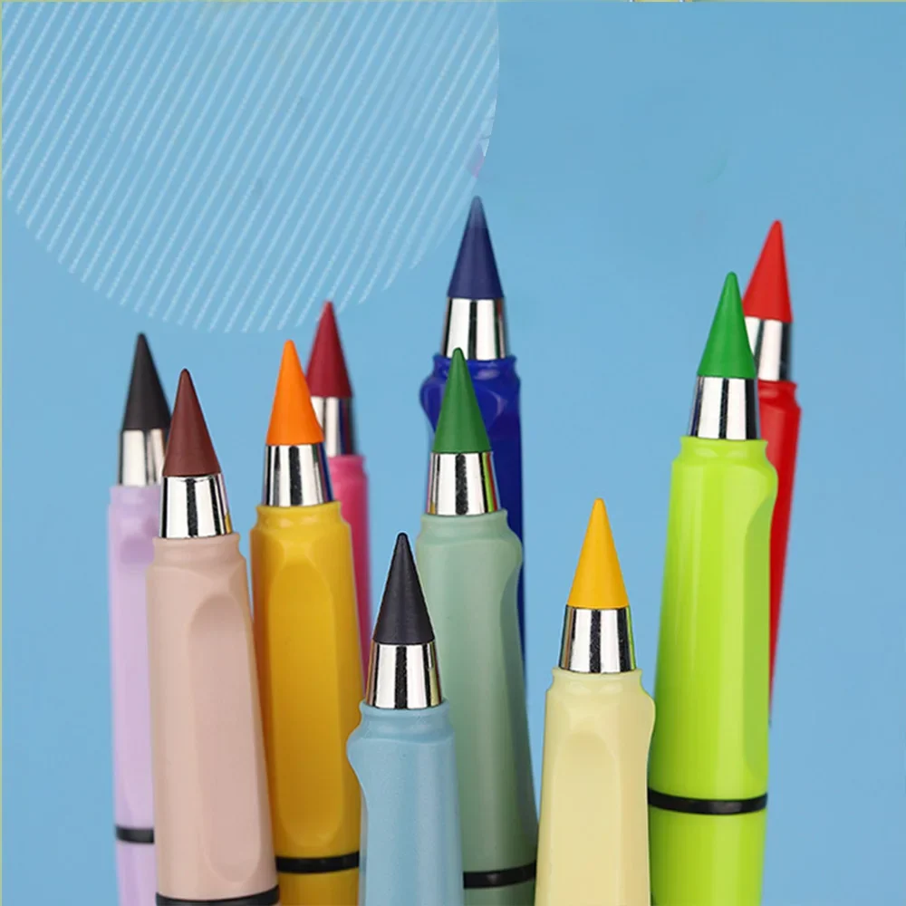 Colorful Eternal Pencil Creative Technology Unlimited Writing Pencil No Ink Novelty Art Painting Pen Replaceable Stationery