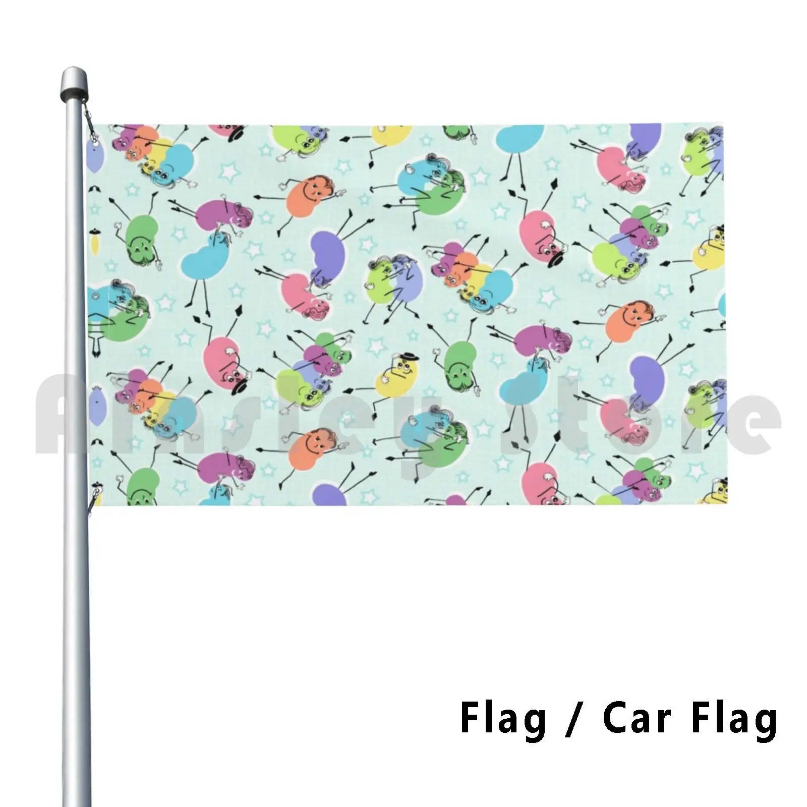 Dancing Kidneys Flag Car Flag Funny Dialysis Nephrologist Kidney Disease Nurse Rainbow Kidneys Dancing