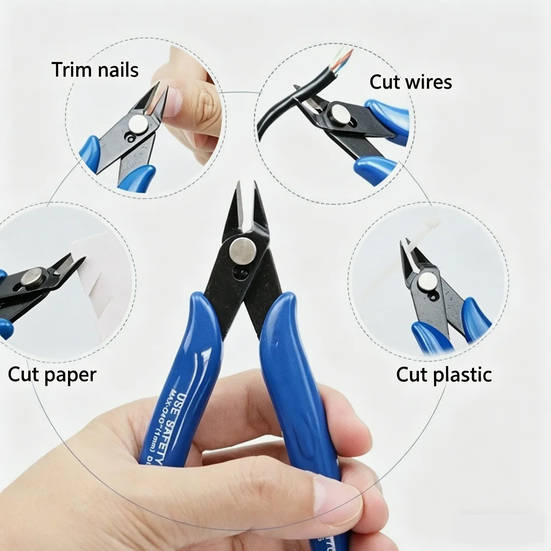 1PCS Wire Cutter Side Cutter Plier 170 Diagonal Pliers Hand Tool