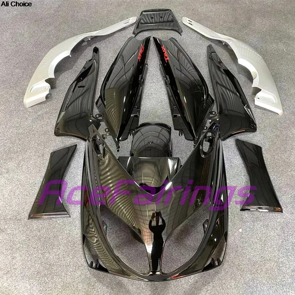 

Новый комплект обтекателей 2001-2007 TMAX 500, черный цвет, пластиковые обтекатели из ABS-пластика, индивидуальная установка для Yamaha TMAX500 01-07