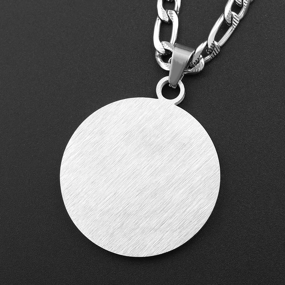 Stainless Steel Seal of Solomon Pendant Necklace Gold Color Star of David Hebrew Amulet Talisman Necklaces Jewelry for Men Gift