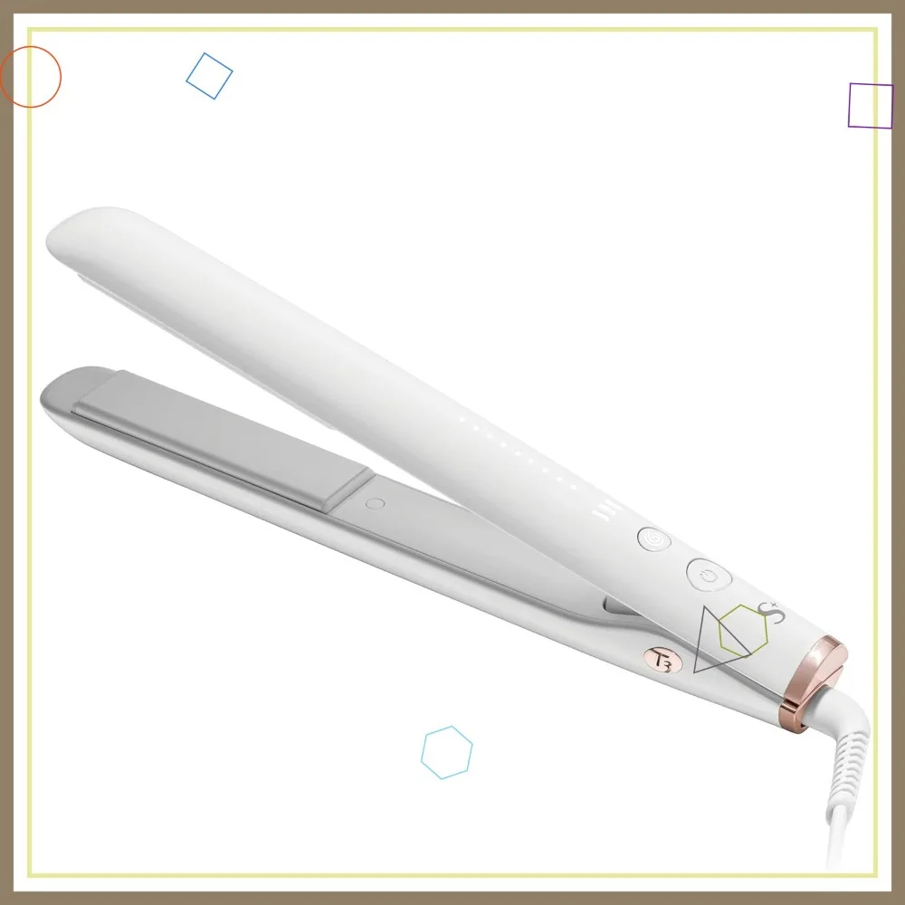 

Professional 1" Ceramic Flat Iron with Custom Heat Automation, 9 Settings, for Straightening & Curling