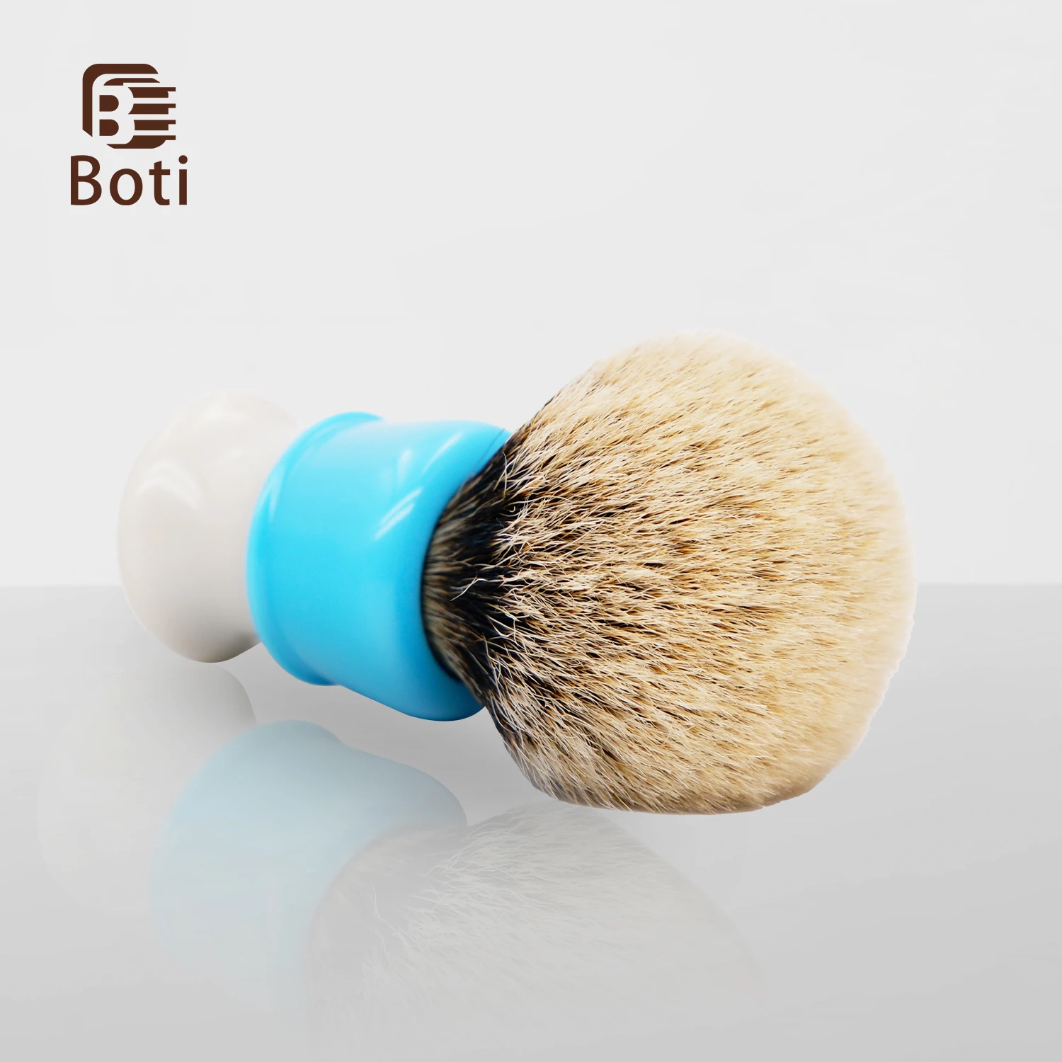 Boti Shaving Brush Blub Captain Three Band with Cream and Blue Sky Resin Handle Beauty Beard Brushes Tools